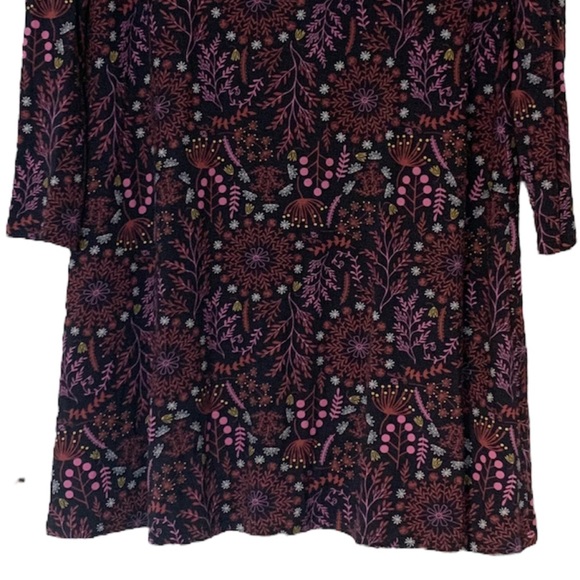 Matilda Jane New Resolution Dark Floral Stretch Long Sleeve Dress - Picture 3 of 10